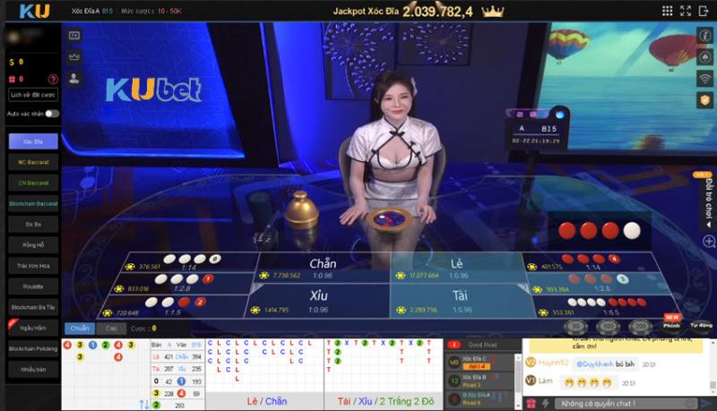 Live Ku casino cùng hotgirl kubet